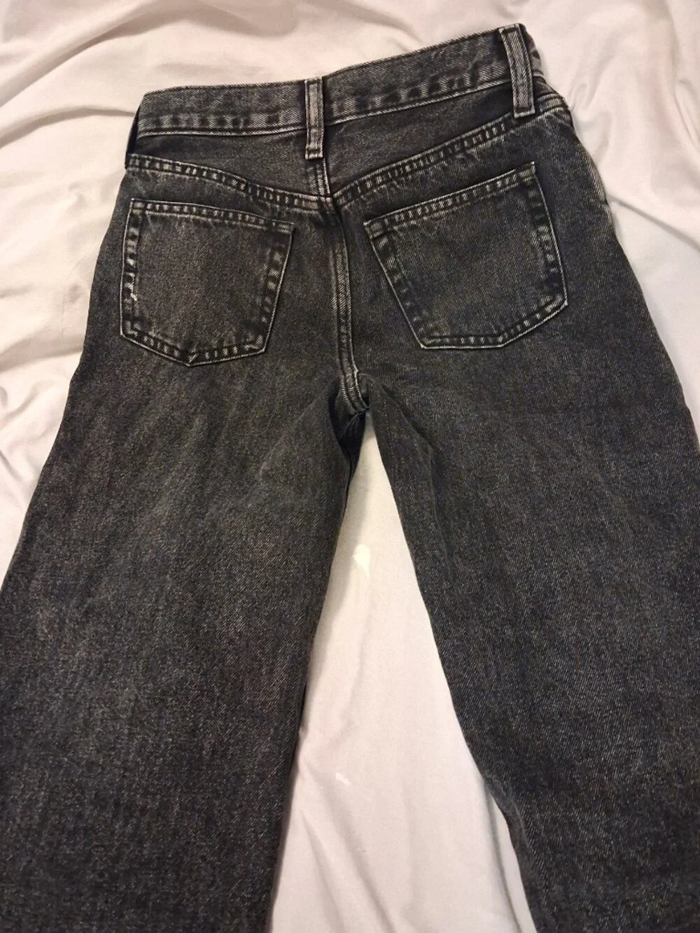 Old Navy Boys Jeans 2 Pairs Size 8 Black And Blue Black Super Baggy Blue Baggy